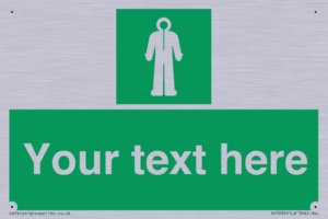 Custom sign safe condition Survival clothing